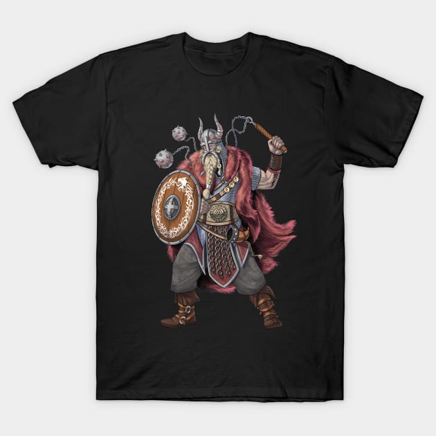 Nordic Viking Warrior T-Shirt by underheaven